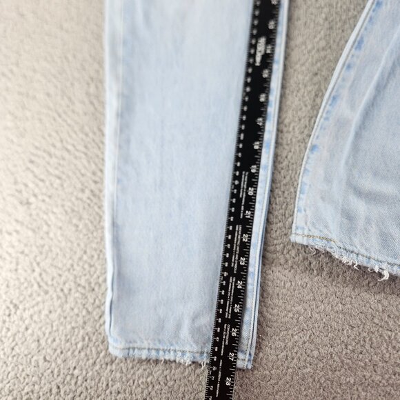 Levis Premium Jeans Women‎ 25 (23x27) Blue Wedgie Straight Distressed Light Wash - Picture 11 of 16